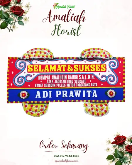 Papan Bunga Ucapan Selamat Genengharjo